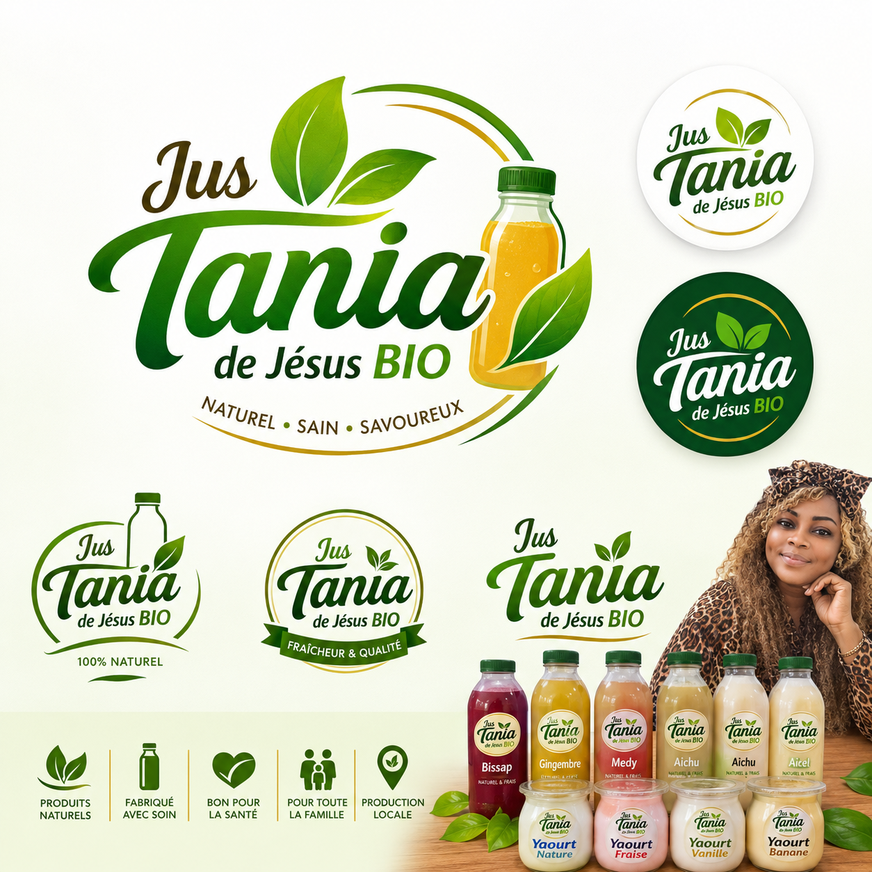 Identité et gamme de produits Tania de Jésus BIO